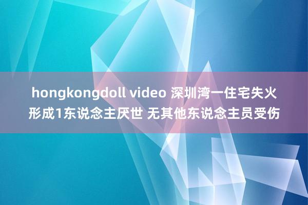 hongkongdoll video 深圳湾一住宅失火形成1东说念主厌世 无其他东说念主员受伤